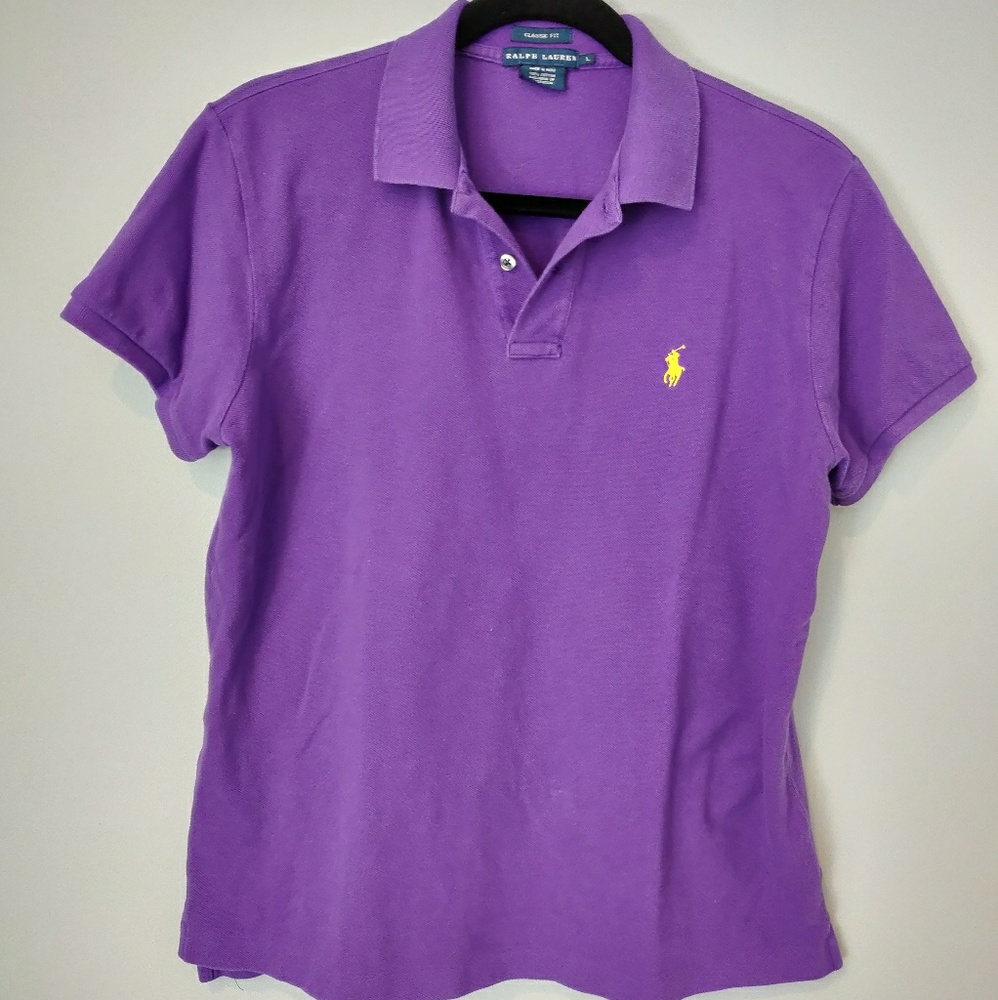 Women's Ralph Lauren Polo Shirt Classic Fit Size L